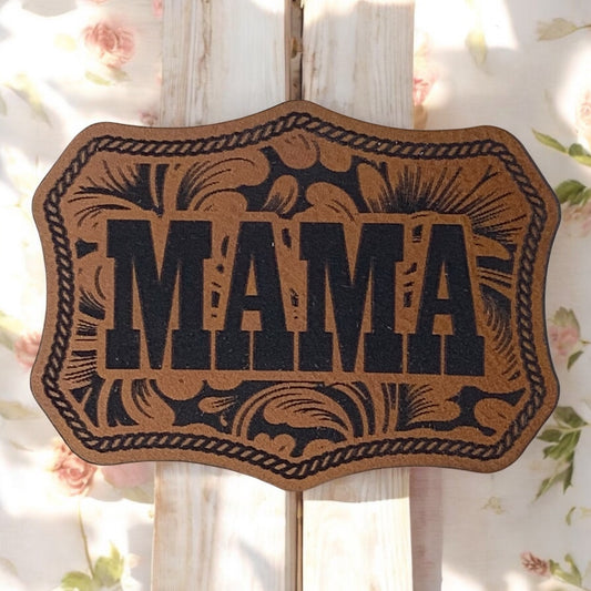 Personalized Lasered Leatherette Patch - Pick a Patch, Pick a Hat Combo