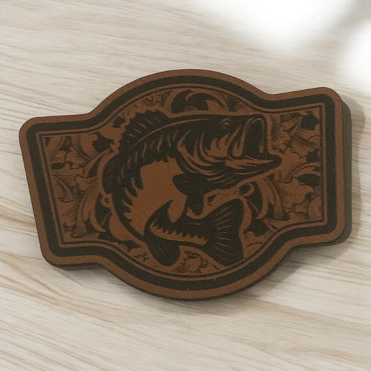 Bass-Leatherette Patch with Durra-Bull Heat Activated Adhesive