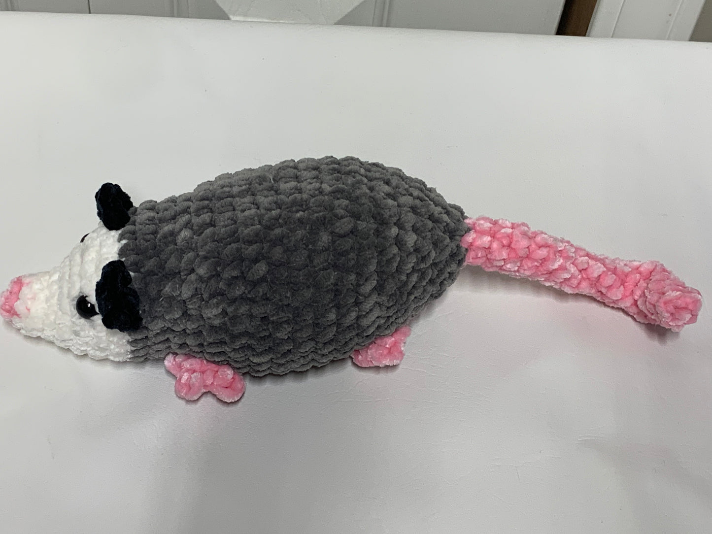 Handmade Amigurumi Opossum – Crochet Woodland Plush Toy